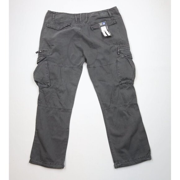 Deadstock Vtg 90s Marithe Francois Girbaud Mens 44x32 Baggy Strap Cargo Pants - Picture 13 of 16